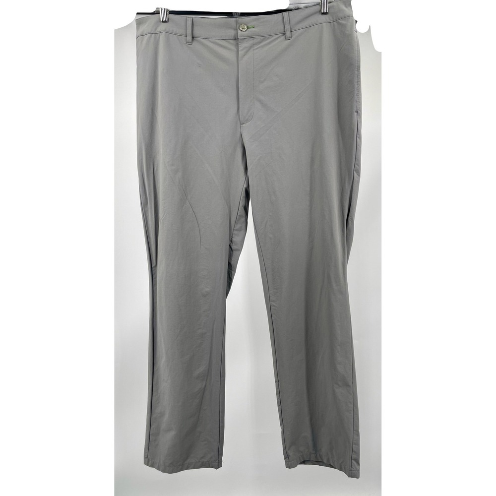 Orvis Performance Pants Mens 42x32 Gray Nylon Stretch Flat Front Travel